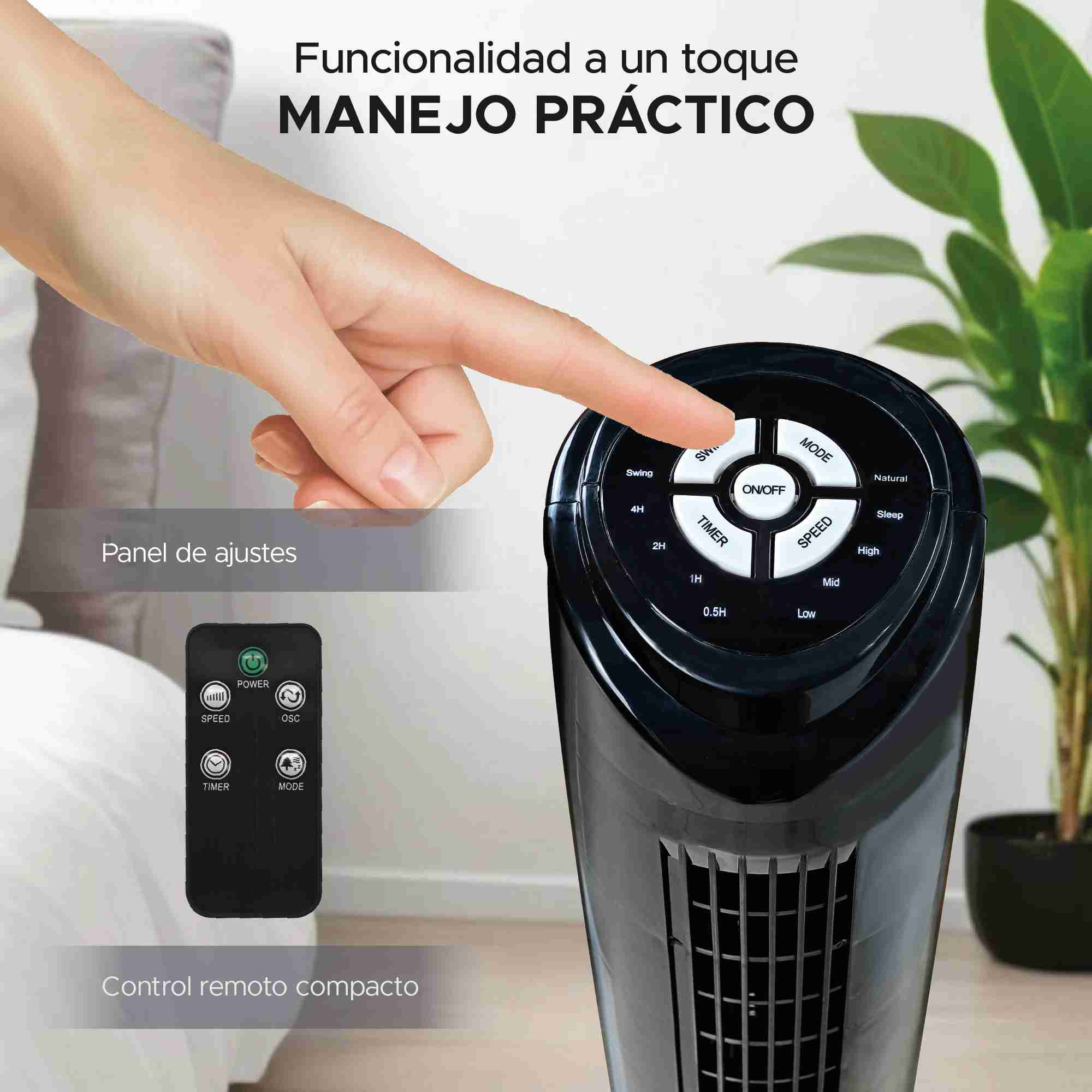 Set De 2 Ventiladores De Torre Sky Care De 32'' Pulgadas