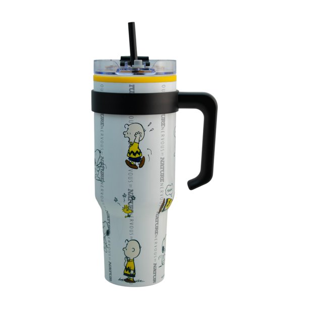 Snoopy Termo Alto doble pared con tapa hermetica Chrlie Brown Woodstock Peanuts capacidad 1.2L