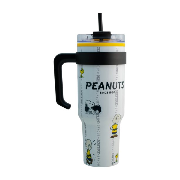 Snoopy Termo Alto doble pared con tapa hermetica Chrlie Brown Woodstock Peanuts capacidad 1.2L