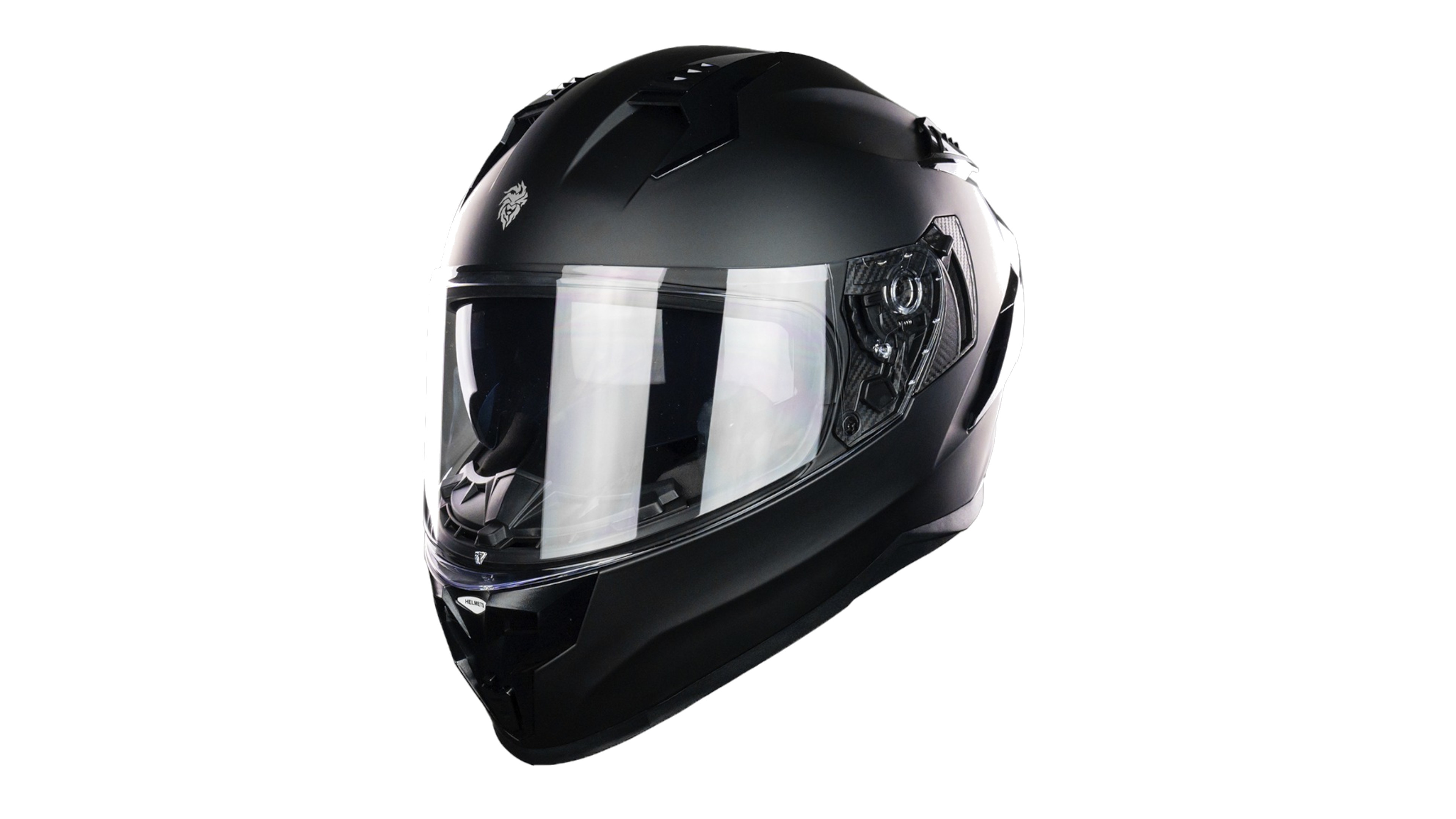 KOV Casco Ares Negro Mate Integral para Moto Certificado Dot