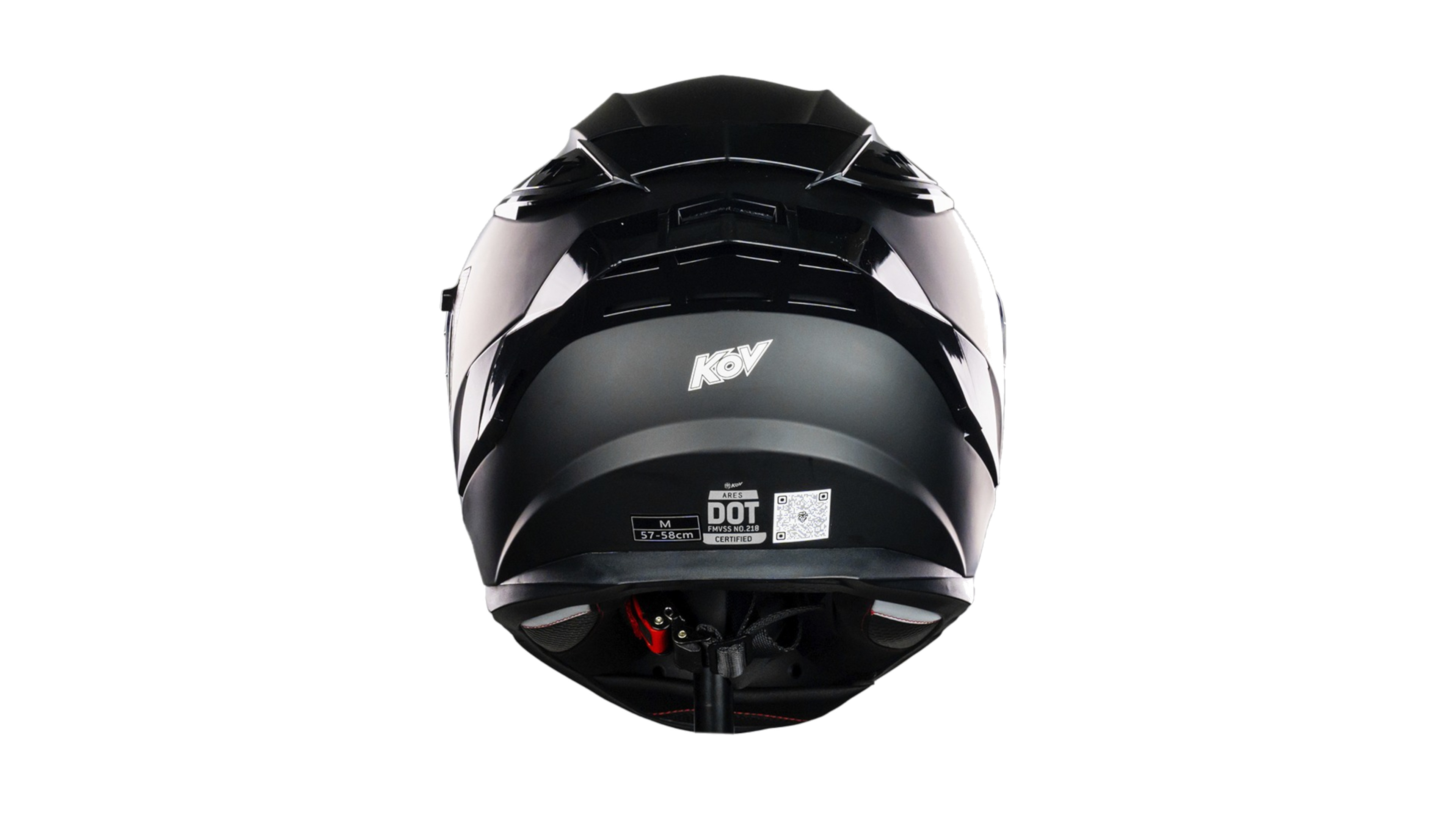KOV Casco Ares Negro Mate Integral para Moto Certificado Dot