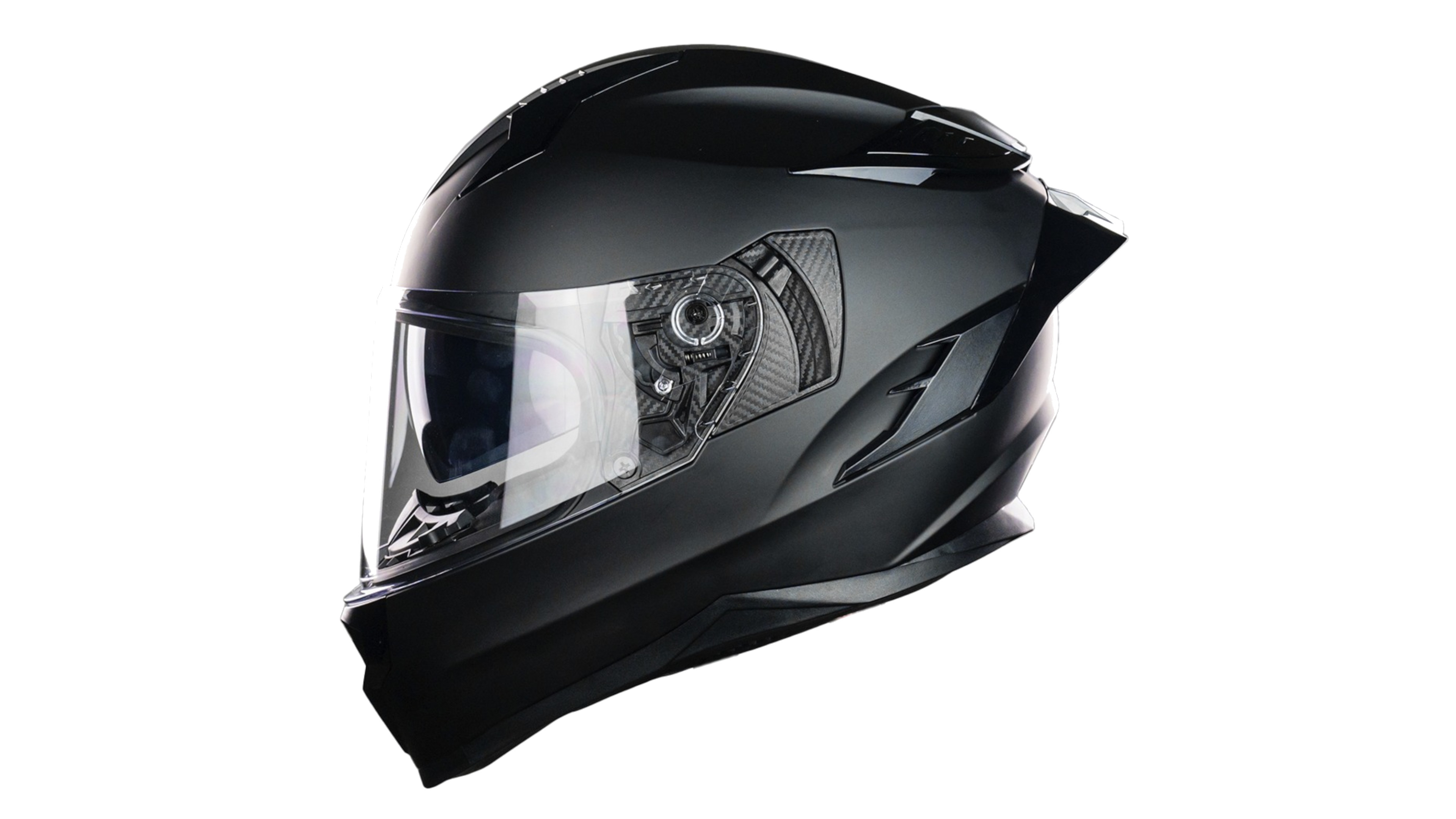 KOV Casco Ares Negro Mate Integral para Moto Certificado Dot