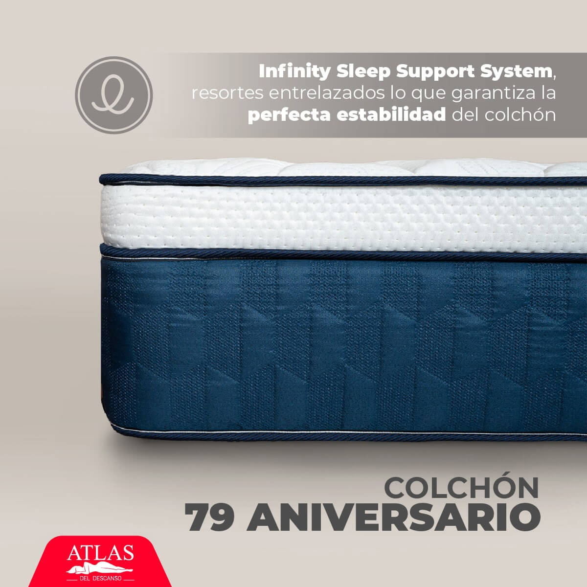Colchón Queen Size 79 Aniversario Atlas
