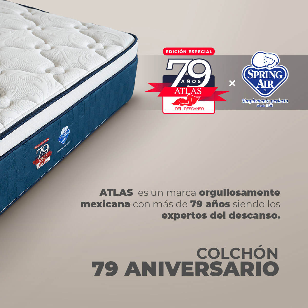 Colchón King Size 79 Aniversario Atlas