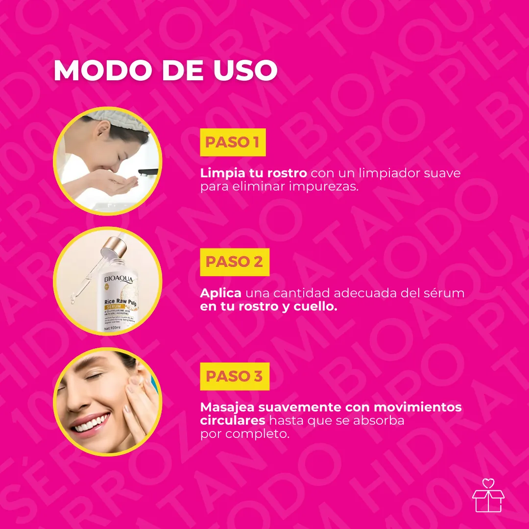 Sérum Hidratante Bioaqua Arroz 100ml Todo Tipo Piel