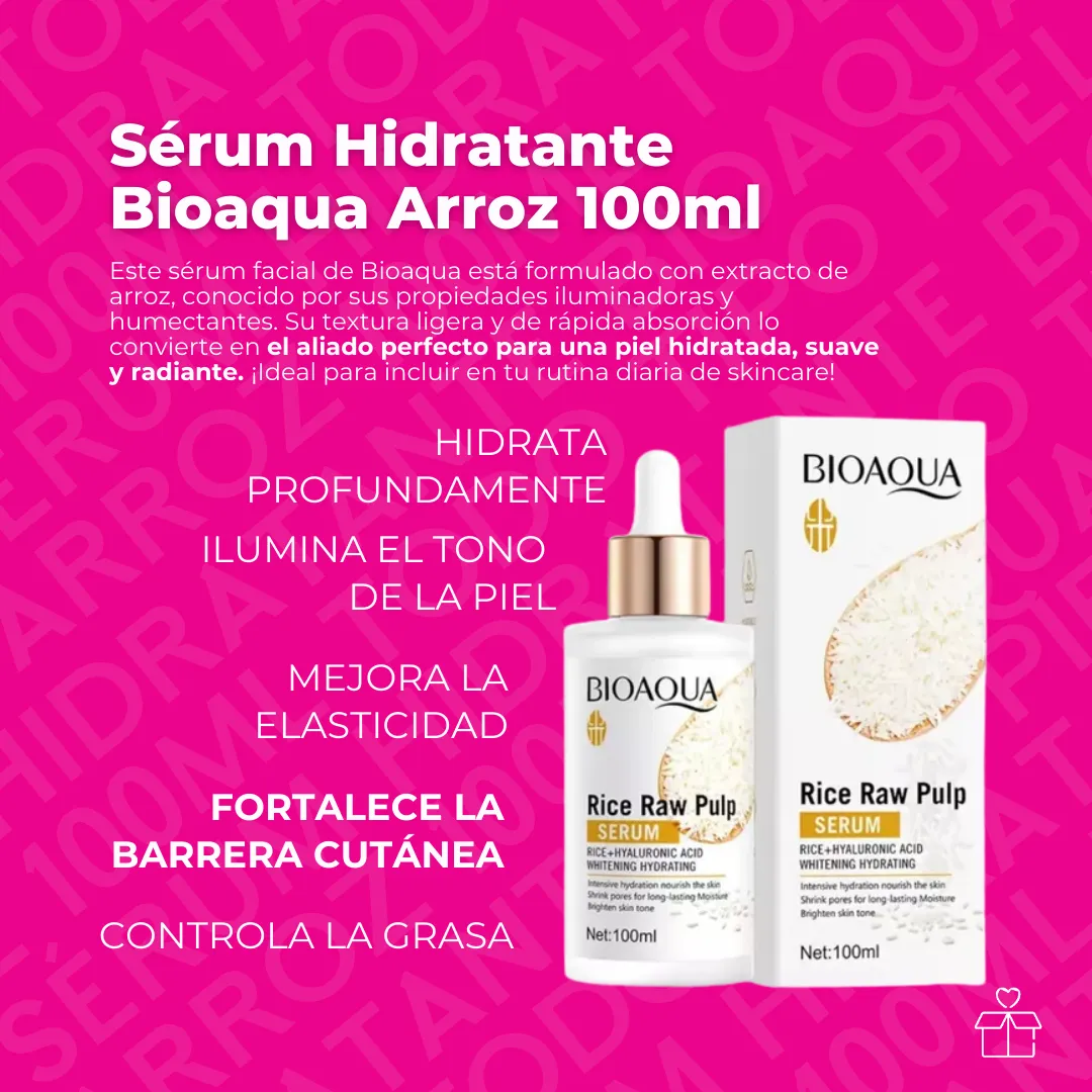 Sérum Hidratante Bioaqua Arroz 100ml Todo Tipo Piel