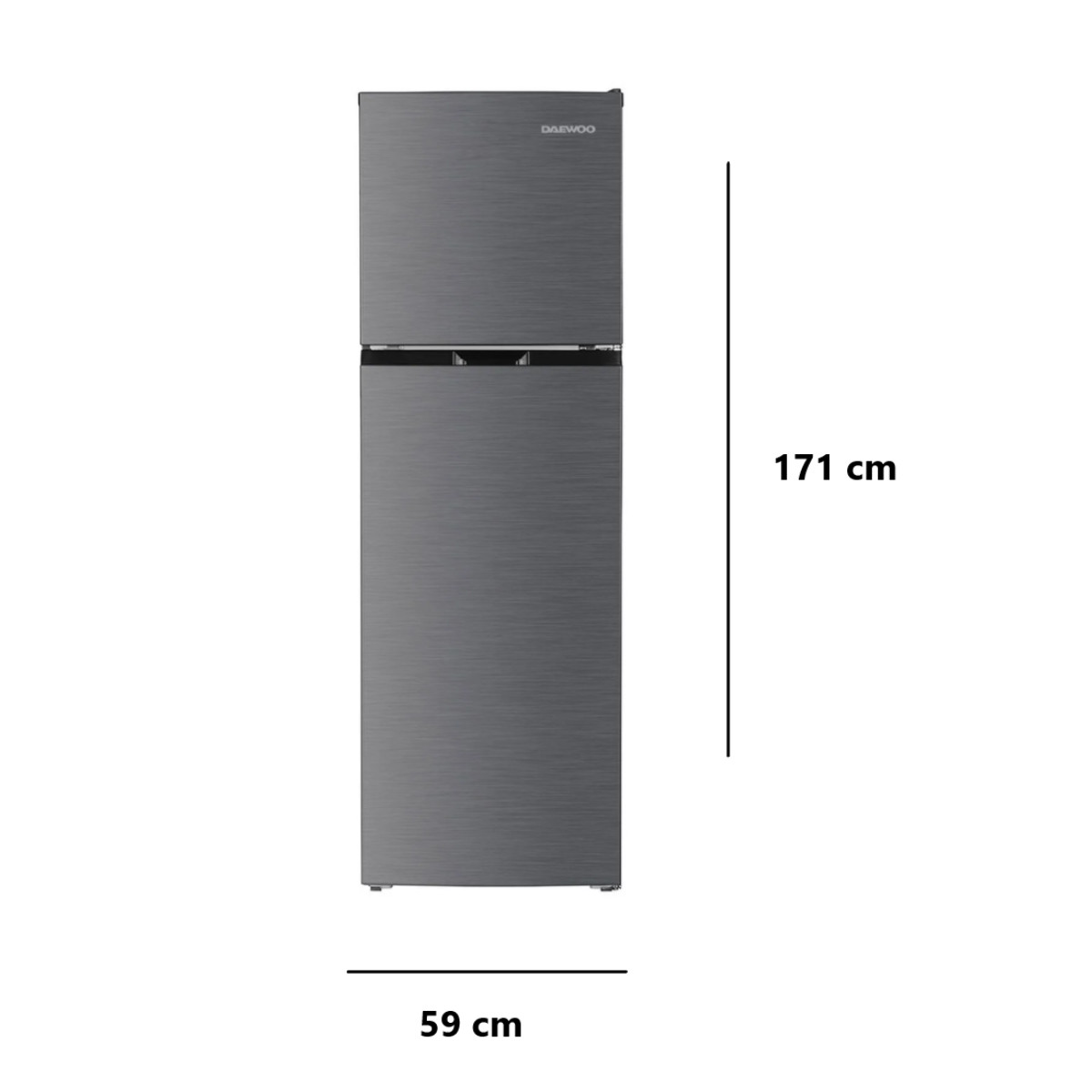 Refrigerador Inverter Daewoo 9 Pies Cúbicos Top Mount Gris DRT-0920HSBI