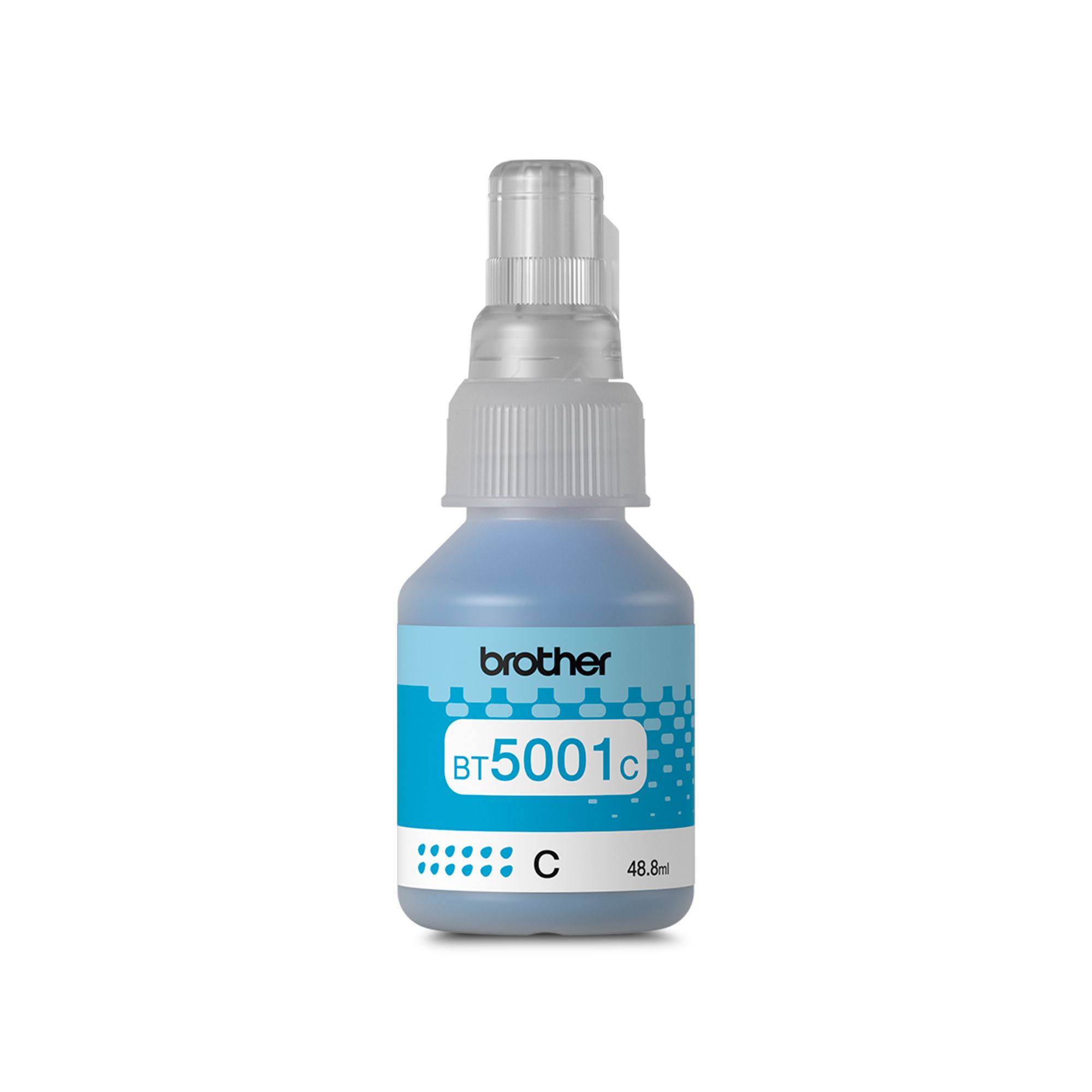 Botella de Tinta Brother BT5001 para 5,000 páginas, Cian