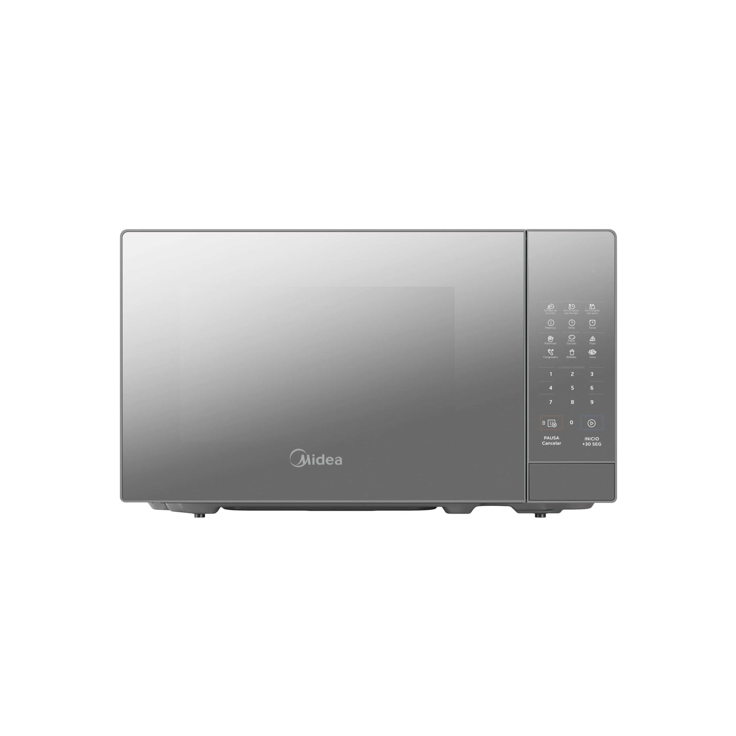 HORNO DE MICROONDAS MIDEA GOURMET MMDR07S2MG 0.7 PIES 1050W GRIS PUERTA ESPEJO