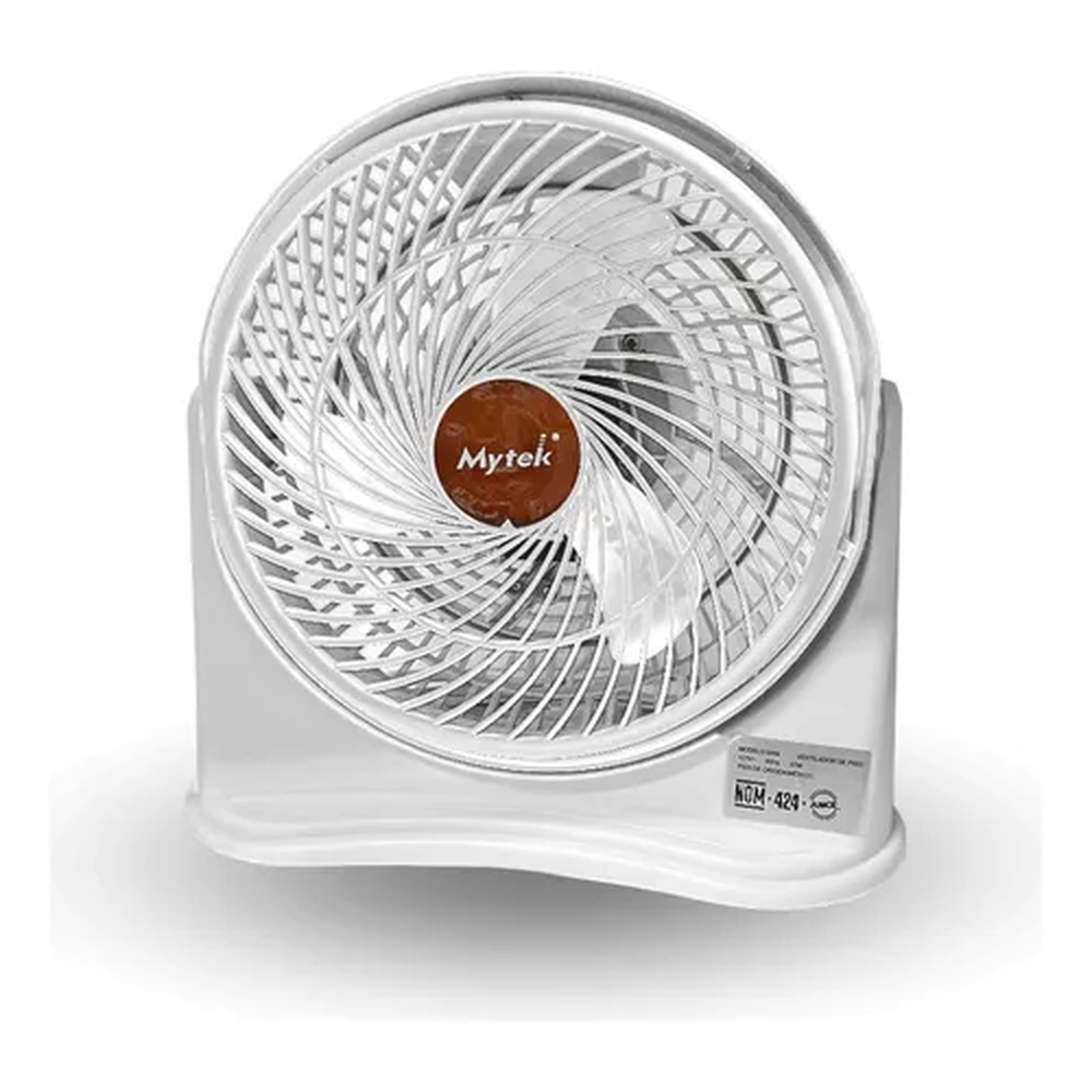 VENTILADOR MYTEK 3354 ESCRITORIO 8 PUL 3 VEL PLASTICO BLANCO