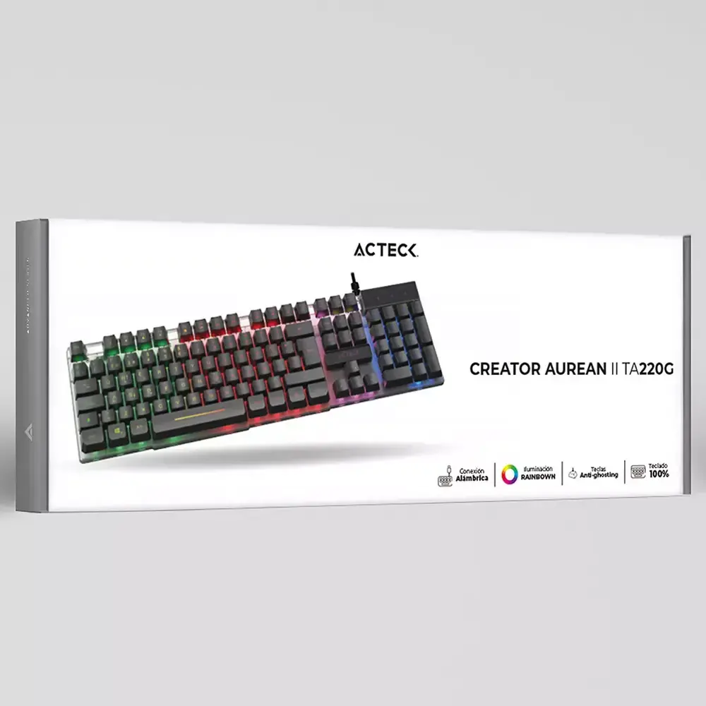 Teclado Gamer Acteck Creator Aurean Ii Ta220g Ac-939195