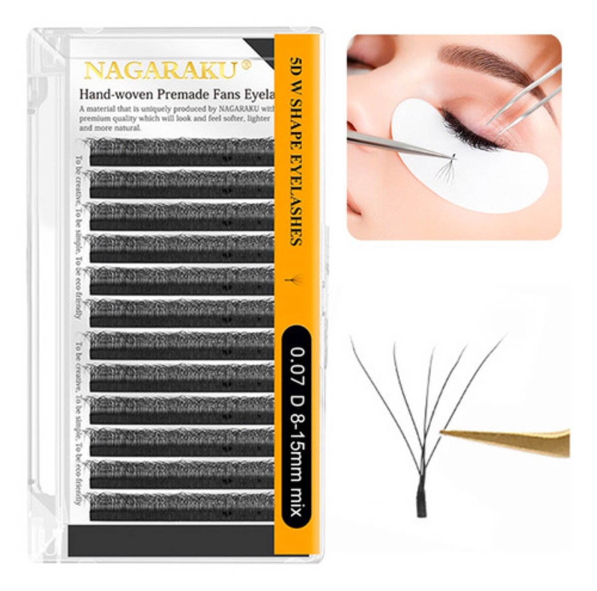 Nagaraku Extensiones De Pestañas 0.07D