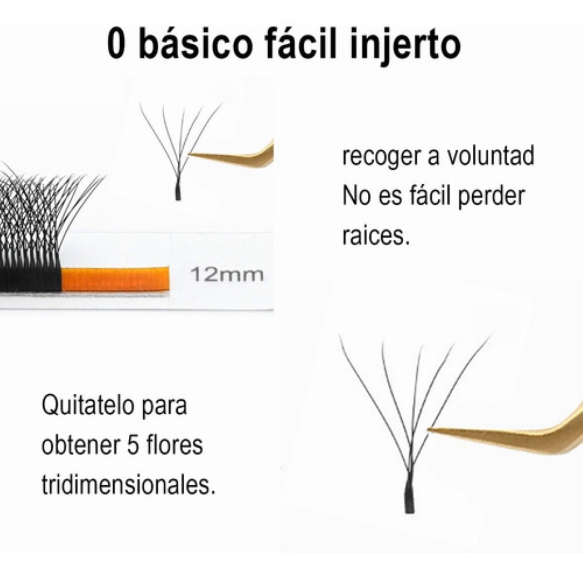 Nagaraku Extensiones De Pestañas 0.07D