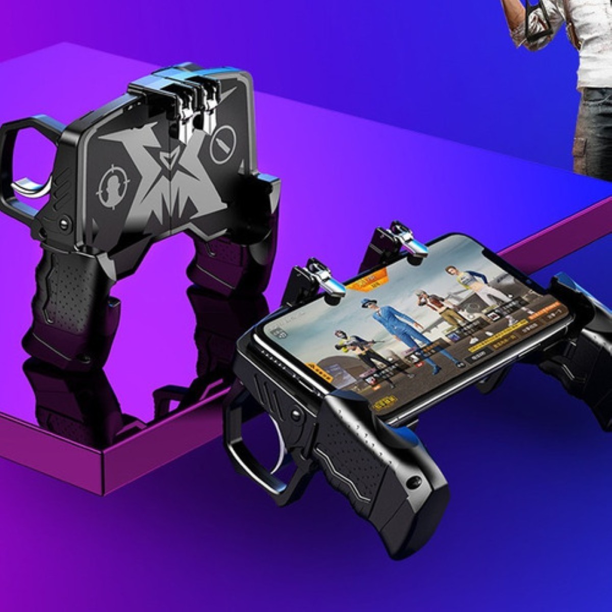 Control Para Celular Gatillos Negro