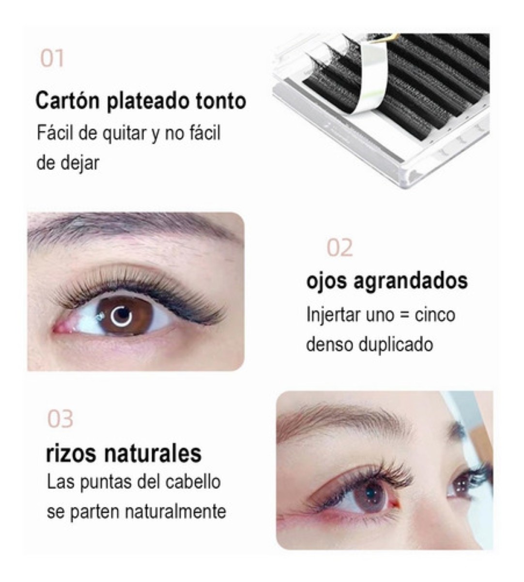Nagaraku Extensiones De Pestañas 0.07D