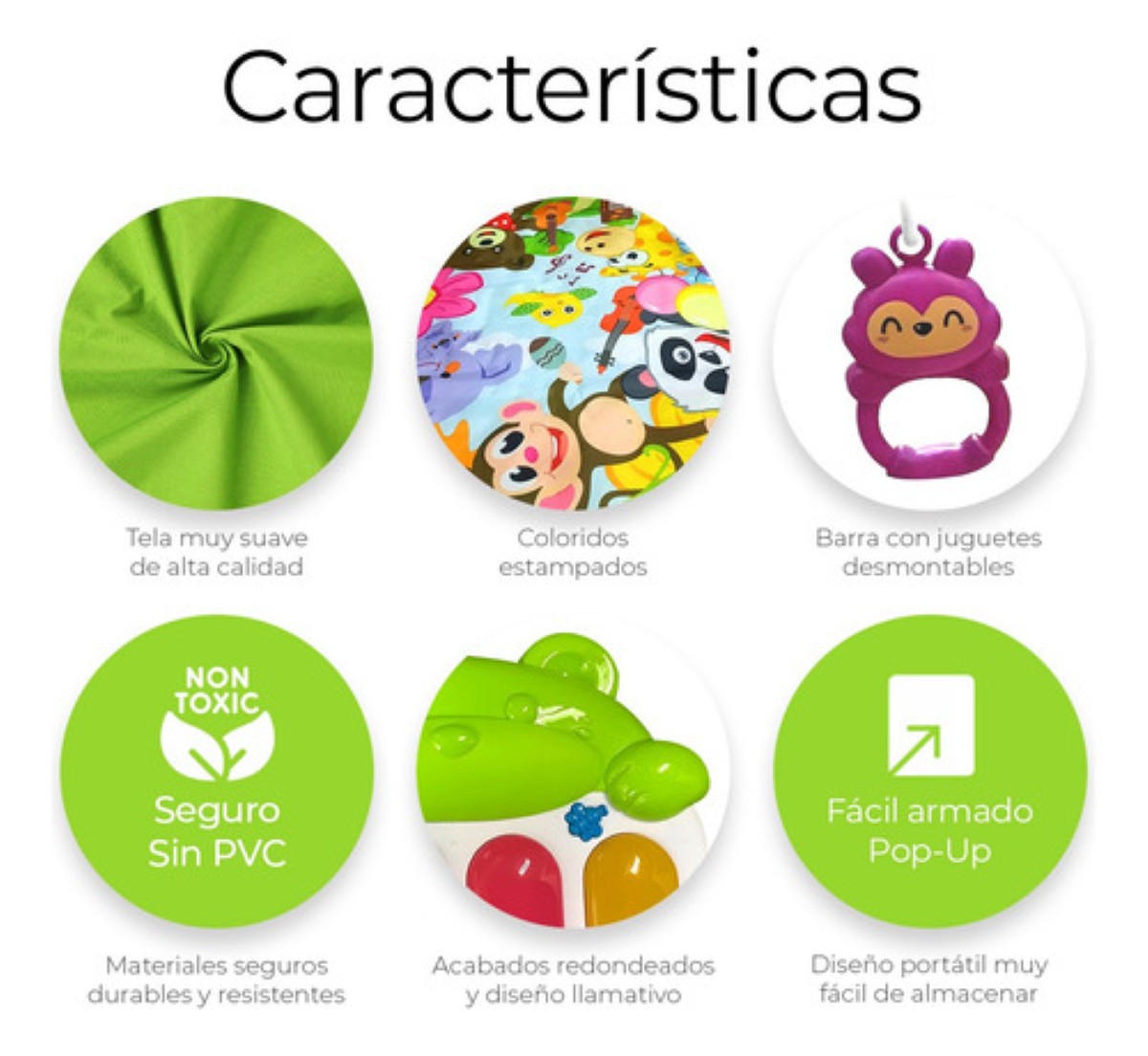 Gimnasio Piano Musical Tapete De Juegos Para Bebés Rosa