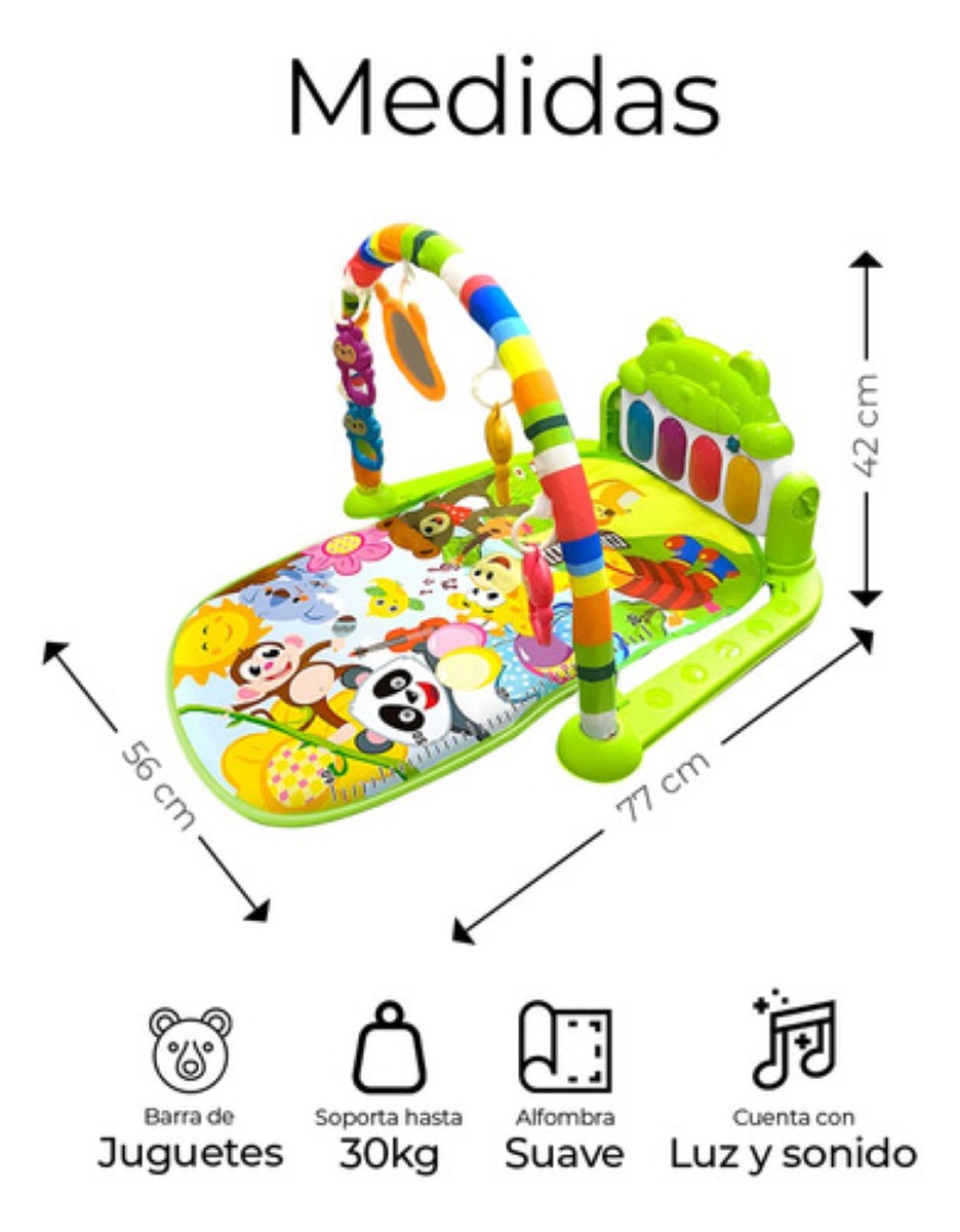 Gimnasio Piano Musical Tapete De Juegos Para Bebés Rosa