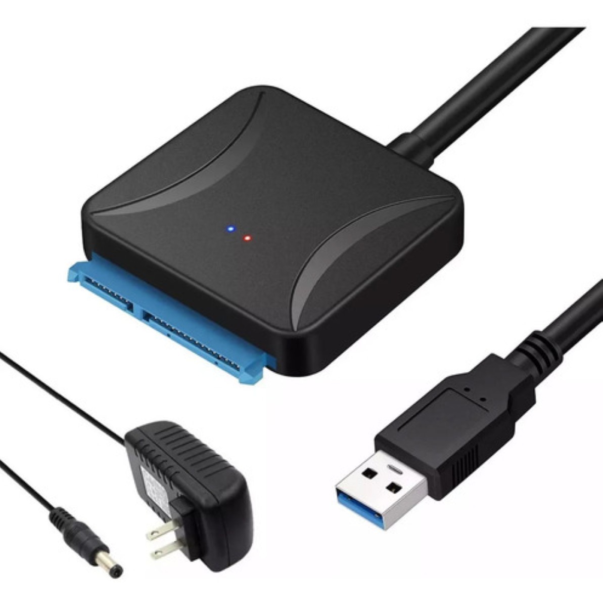 Cable Adaptador Usb 3.0 A Sata Para Disco Duro 2.5 /3.5 Negro