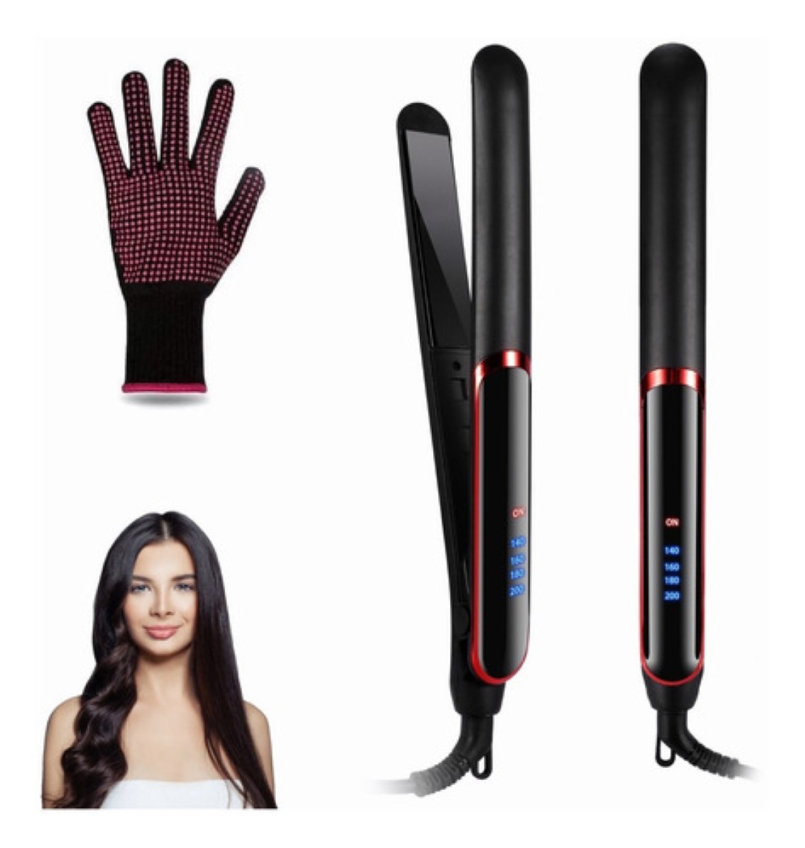 Plancha Para Cabello De Cerâmica Negro