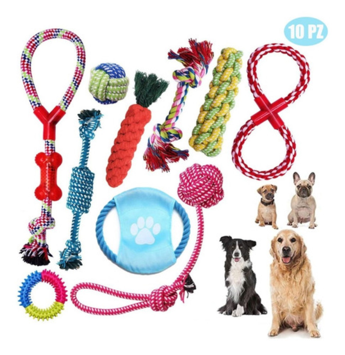 Juguetes De Cuerda Para Gatos Con Hierba Gatera - Pack De 5 Unidades, 70 Cm, Multicolor, Para Masticar Y Jugar Interactivo