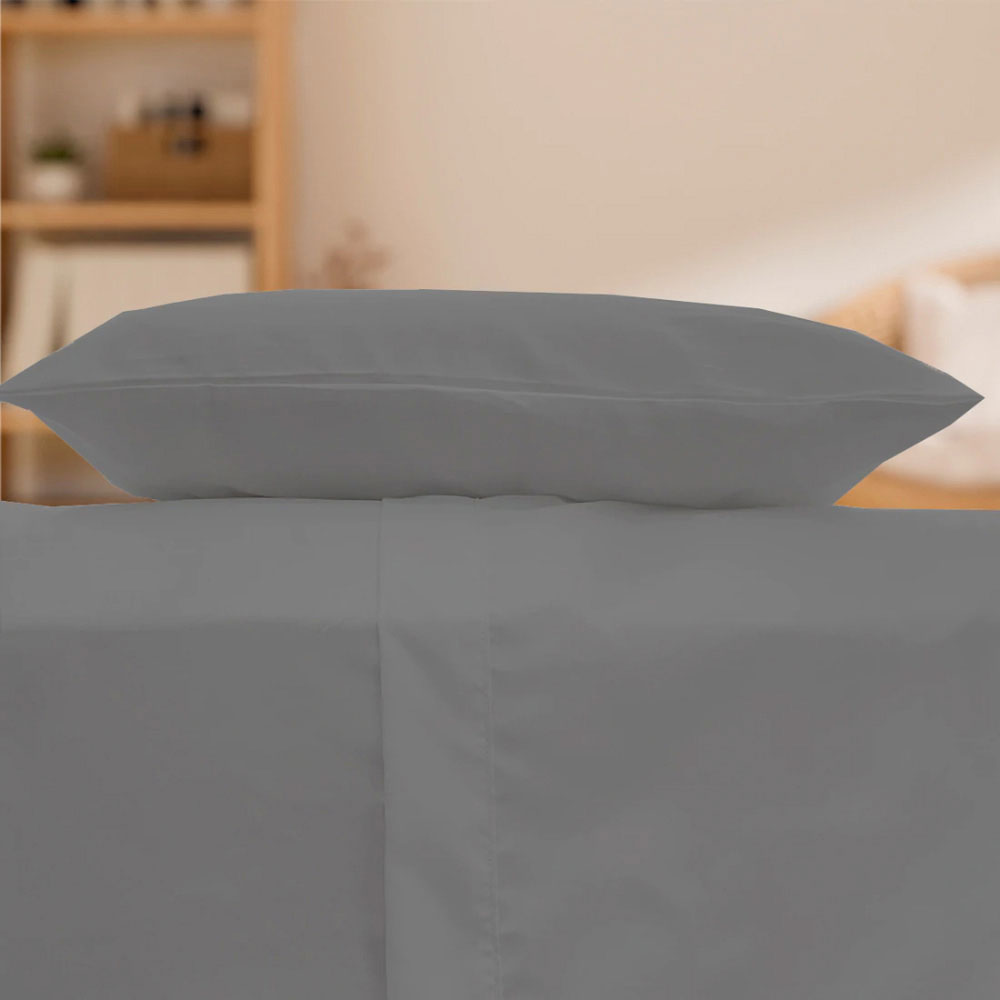 Sábanas Matrimonial Spring Air Basic Grey + 2 Almohadas Spring Air Osos