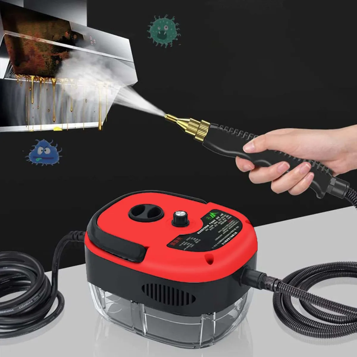 Limpiador Máquina De Vapor Portátil Alta Temperatura 2500w