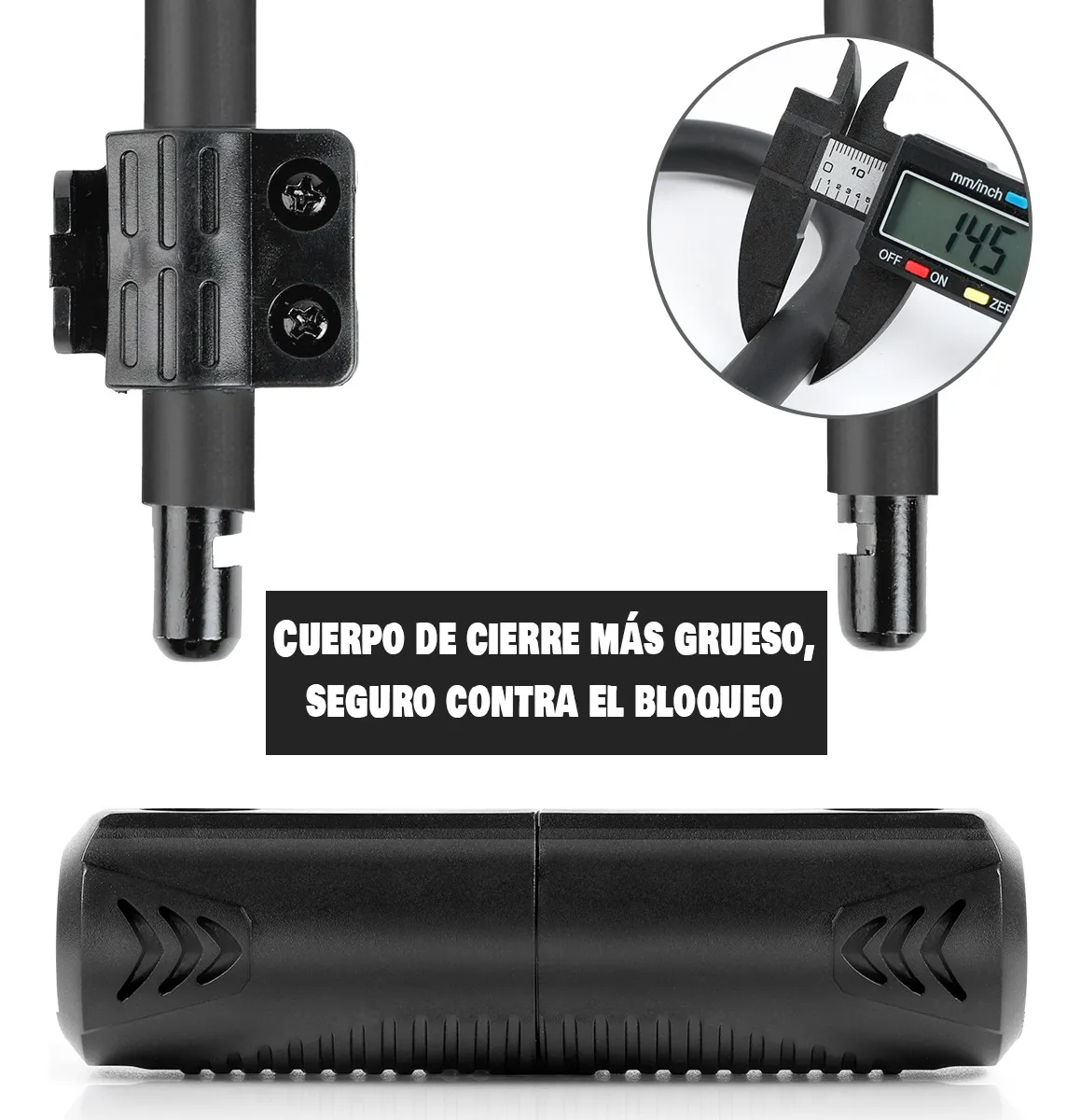 Candado Rigido Tipo U Para Bicicleta Motocicleta +2llaves