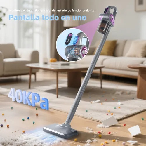 Aspiradoras Inalambricas Autoportantes Con Pantalla Led, Aspiradoras De Barra Para Hogar, Ligeras y 