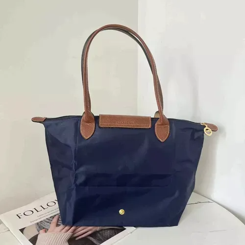 Longchamp Le Pliage Bolso Tote Grande Original, Azul Marino