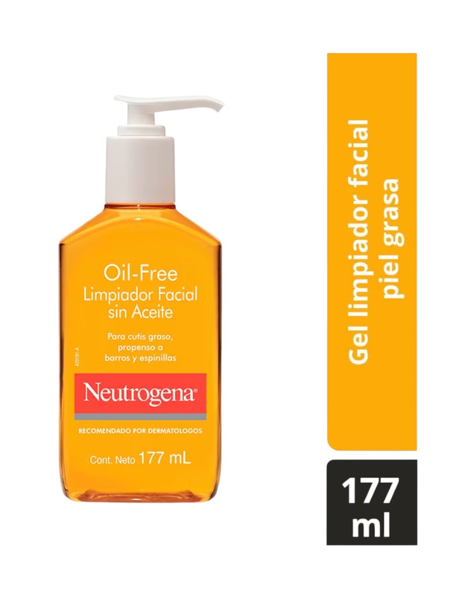 Gel Limpiador Facial Neutrogena Oil free Ácido Salicílico 177 Ml