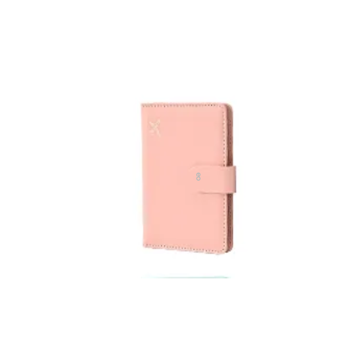 Porta Pasaporte Funda Documentos Protectora Viaje Con Rfid Coral Claro