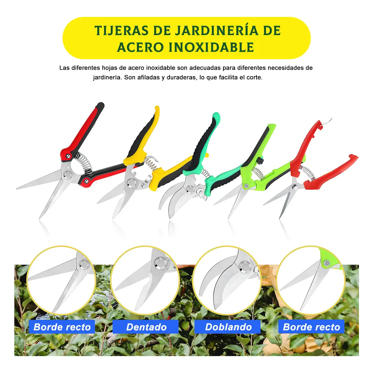 Kit De Tijeras De Jardinería Para Podar Profesional Jardín