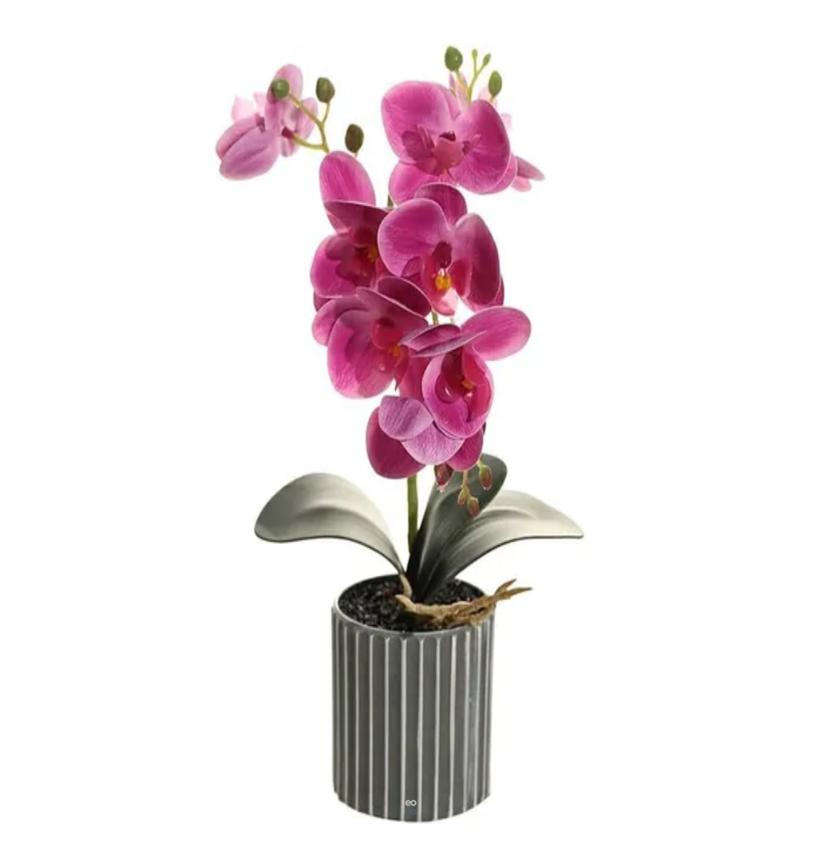 Arreglo Orquídeas Artificiales Decoración 43 Cm Violeta