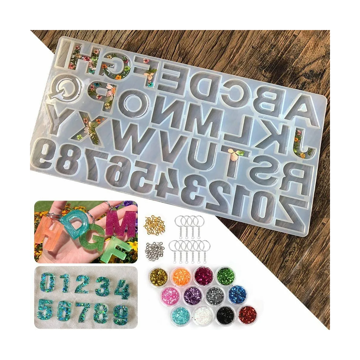 Set De Moldes De Silicona Para Resina, 290 Piezas