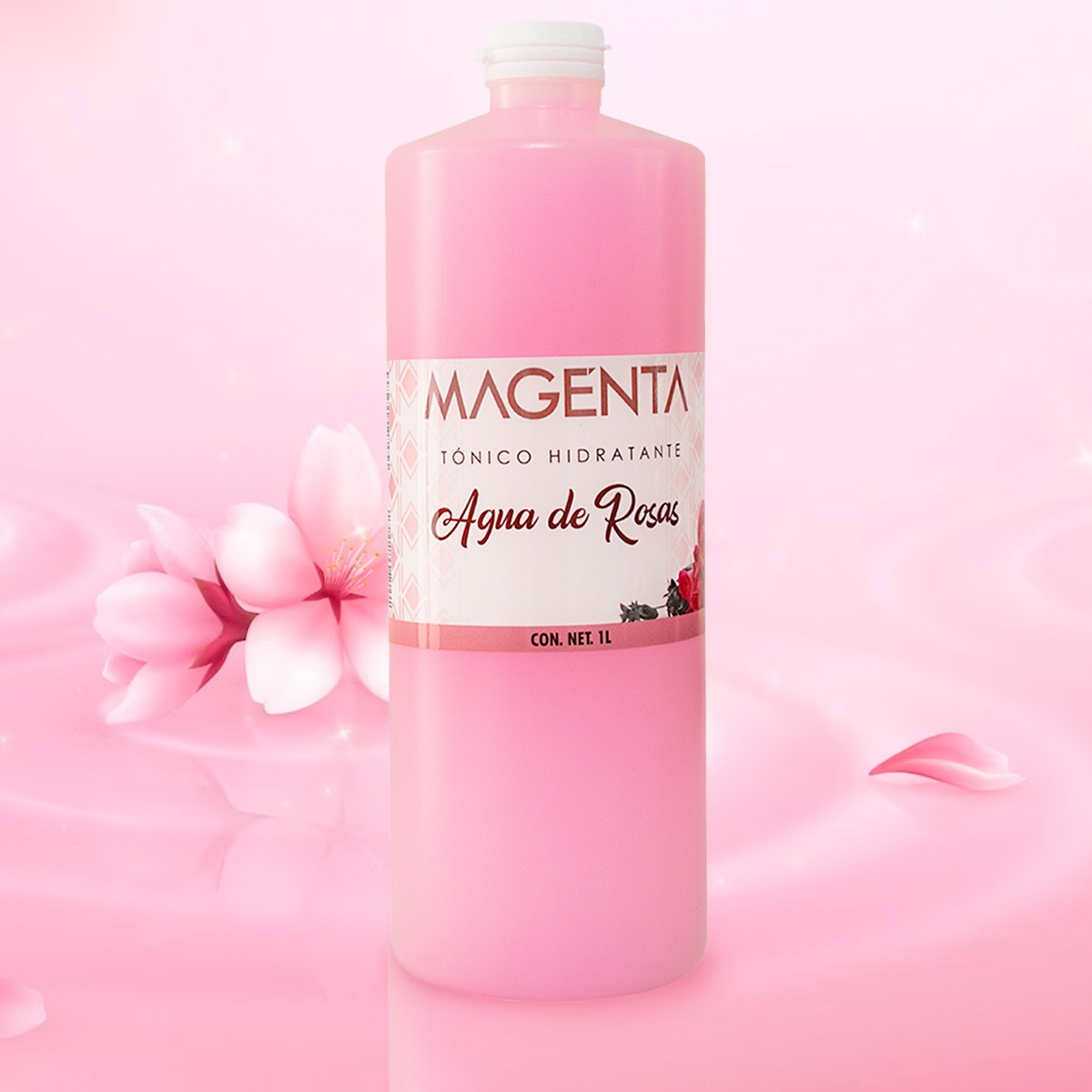 Agua De Rosas 100% Natural De 1 Litro Increíbles Beneficios