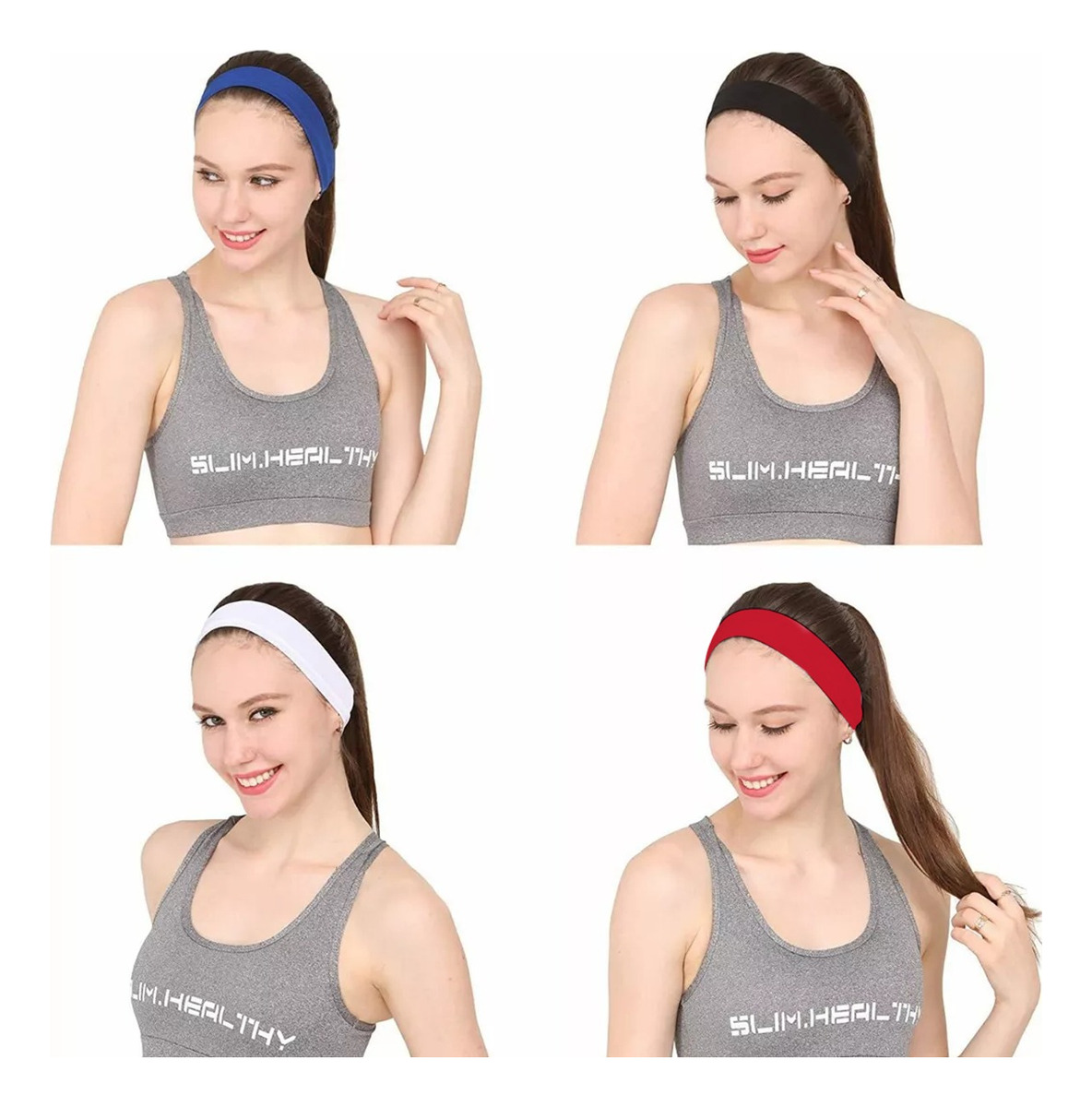 Diadema Sport Valerina Banda De Cabello Algodon 12 Piezas Escolares