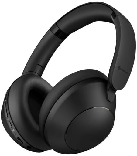 STEREN Audífonos Bluetooth con cancelación de Ruido y batería de hasta 35 h Negros