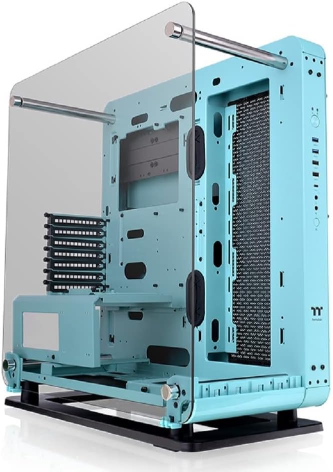 Gabinete Thermaltake Core P6 Tempered Glass Turquoise Mid Tower, ATX/Mini-ITX/Micro-ATX, USB 2.0/3.0, 