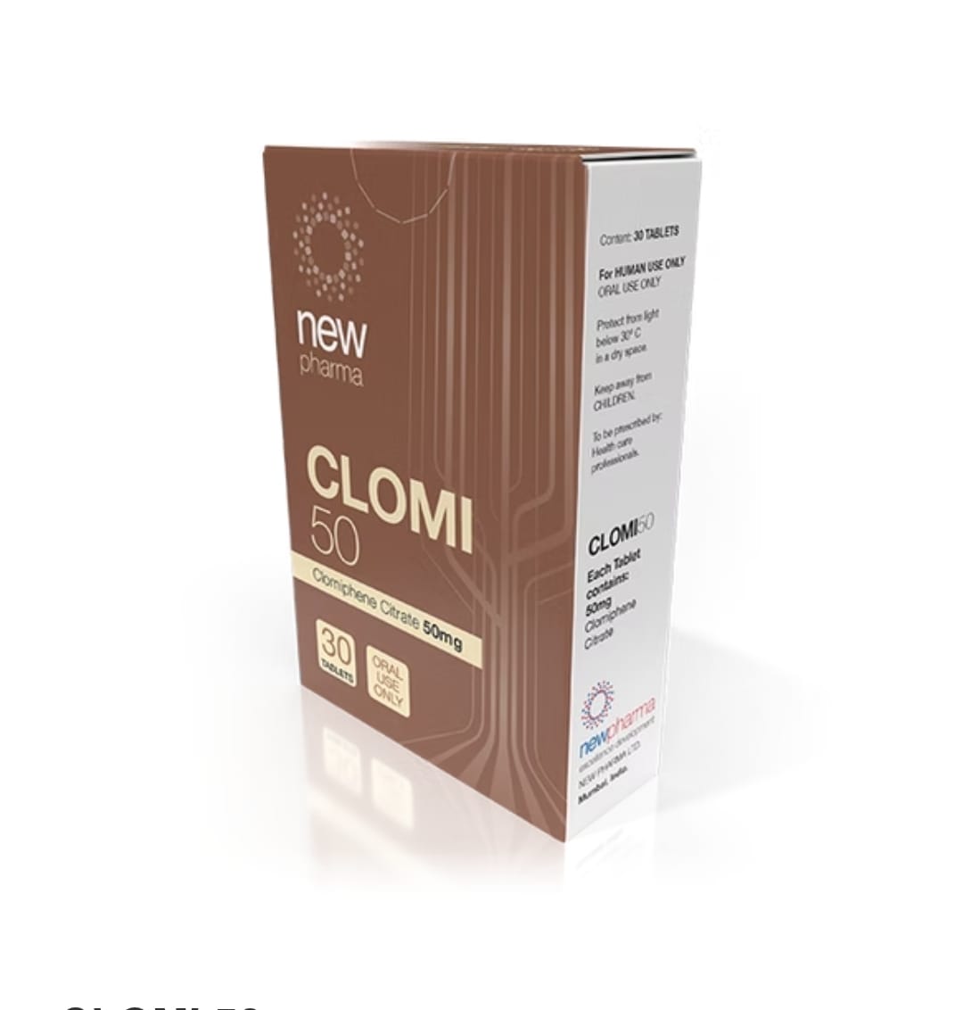 CLOMI 50 NewPharma Clomifeno 50mg x 30tabs Regulador PCT