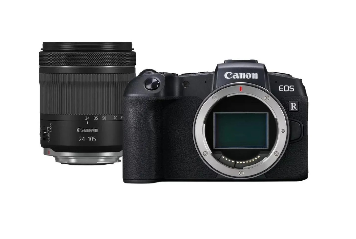 Cámara Canon Sin Espejo EOS RP Con Lente Objetivo RF24 105 mm f4 7.1 IS STM  Color Negro