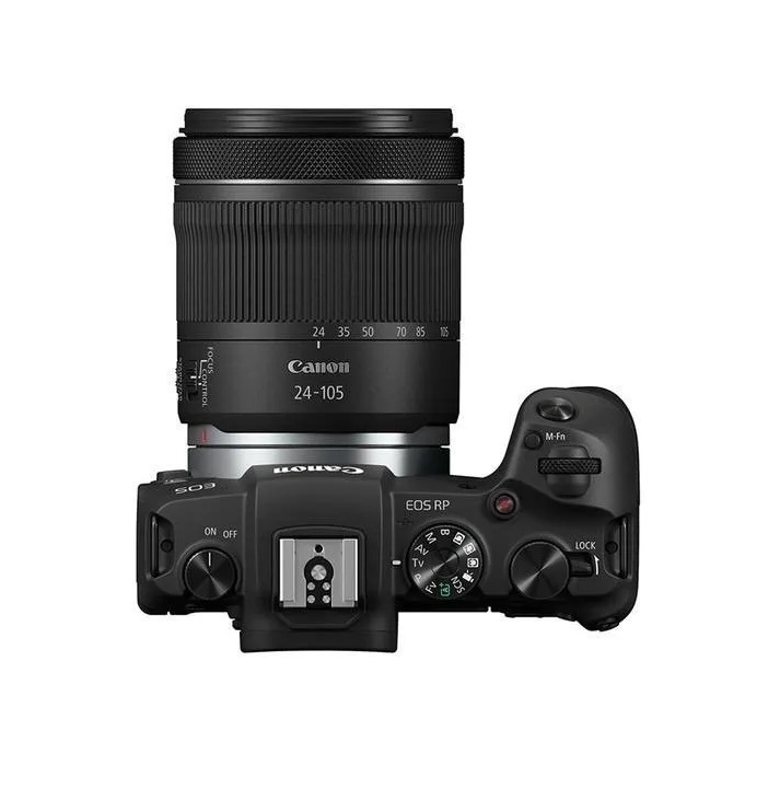 Cámara Canon Sin Espejo EOS RP Con Lente Objetivo RF24 105 mm f4 7.1 IS STM  Color Negro
